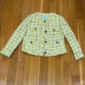 Old Navy Yellow and Black Tweed Jacket